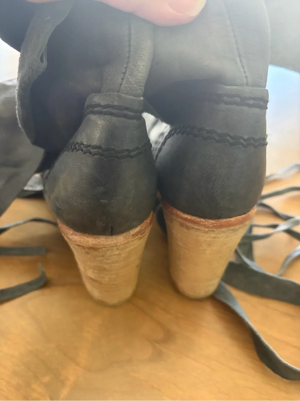 Free People Seven Wonders Wrap-tie Booties Euro 41